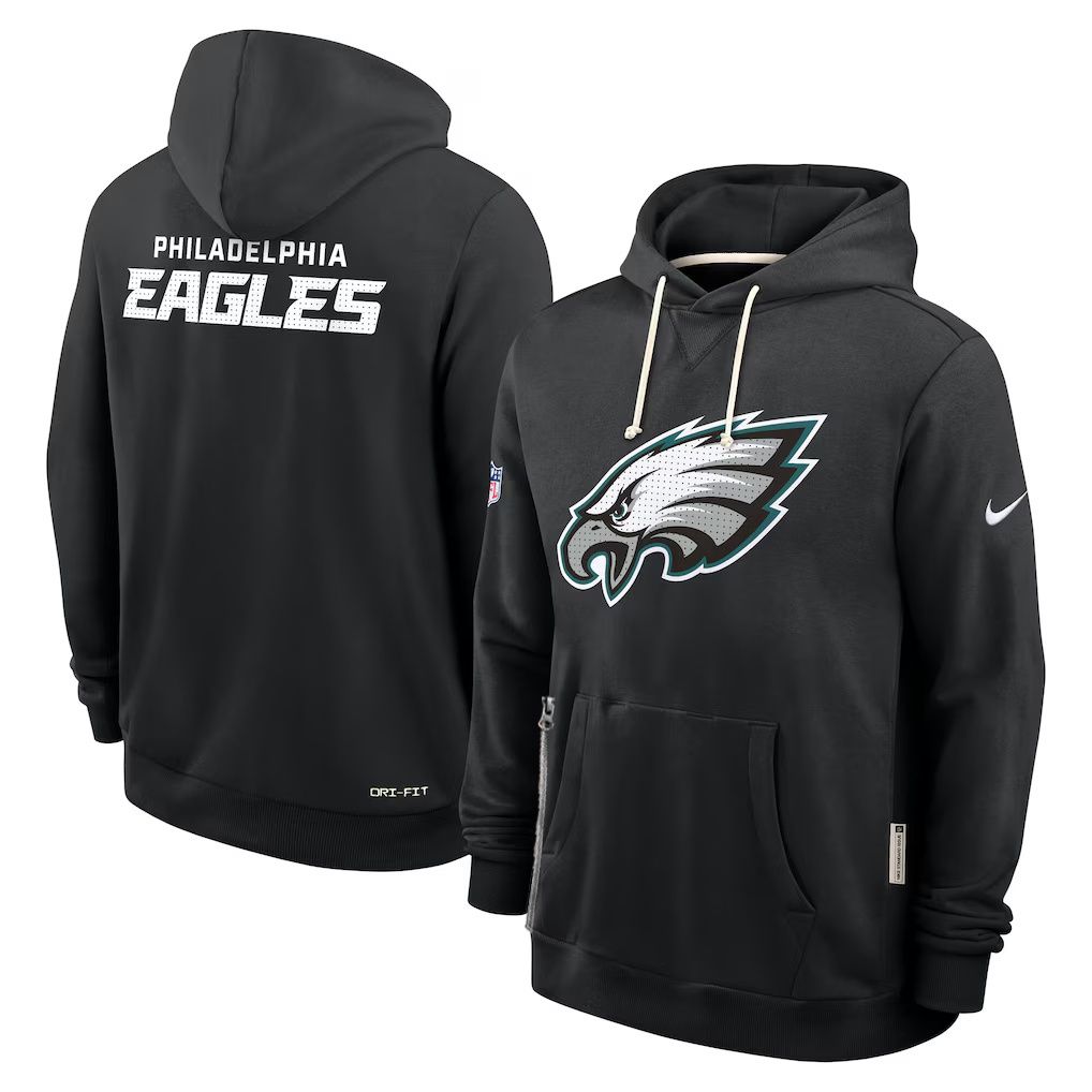 Men 2026 NFL Philadelphia Eagles hoodie black 01->detroit lions->NFL Jersey